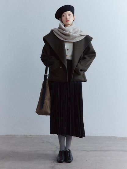 FUSSED Oatmeal Heavy Twisted Cable Patchwork Women&