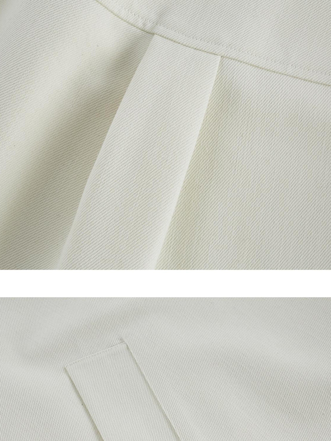 FUSSED Oatmeal White 3d Structured Patchwork Women&