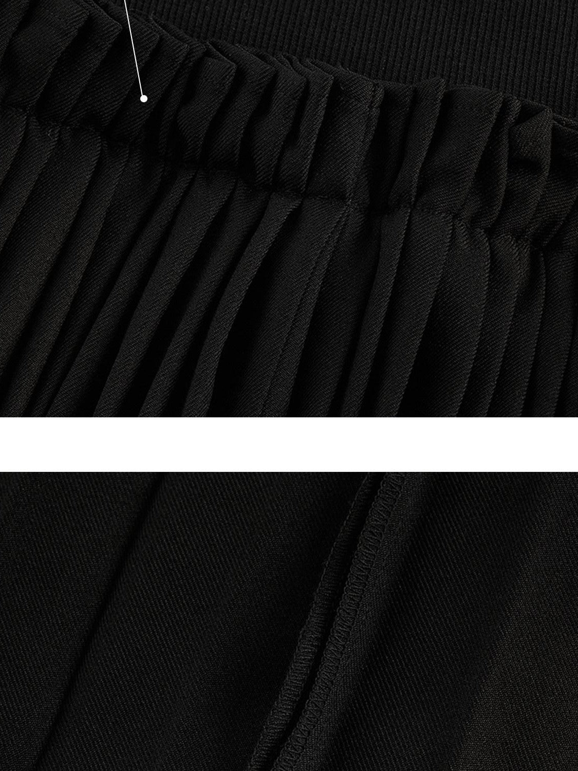FUSSED Origami Raised Pleats Panelled Mixed Fabric Women&