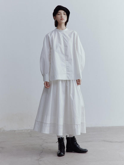 FUSSED Oversized Cut Out Sleeve Cotton Shirt