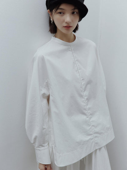FUSSED Oversized Cut Out Sleeve Cotton Shirt