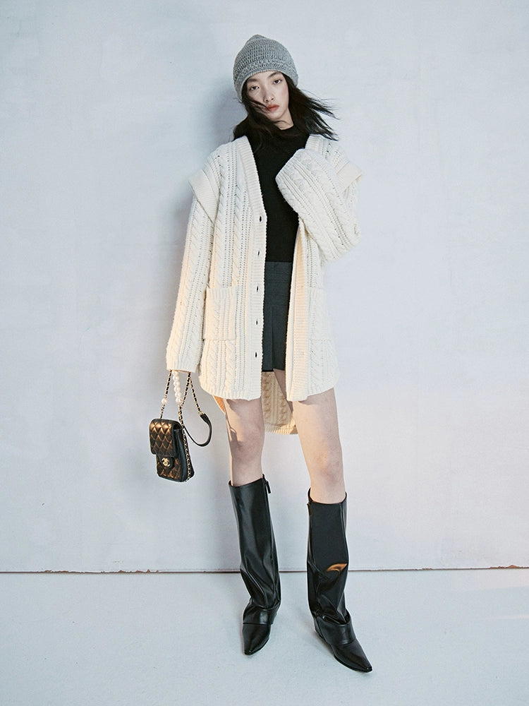 FUSSED_Oversized_Lambswool_Wool_Blend_Cable_Knit_Cardigan_Coat_MISSTT