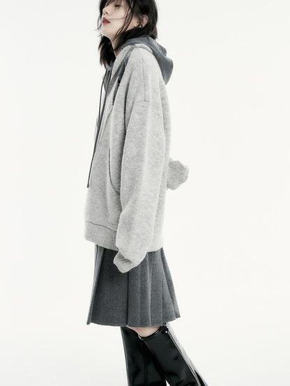 FUSSED Oversized Open Knit Wool Blend Women&