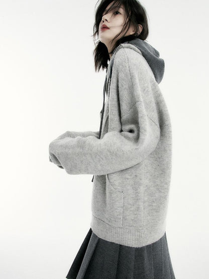 FUSSED Oversized Open Knit Wool Blend Women&
