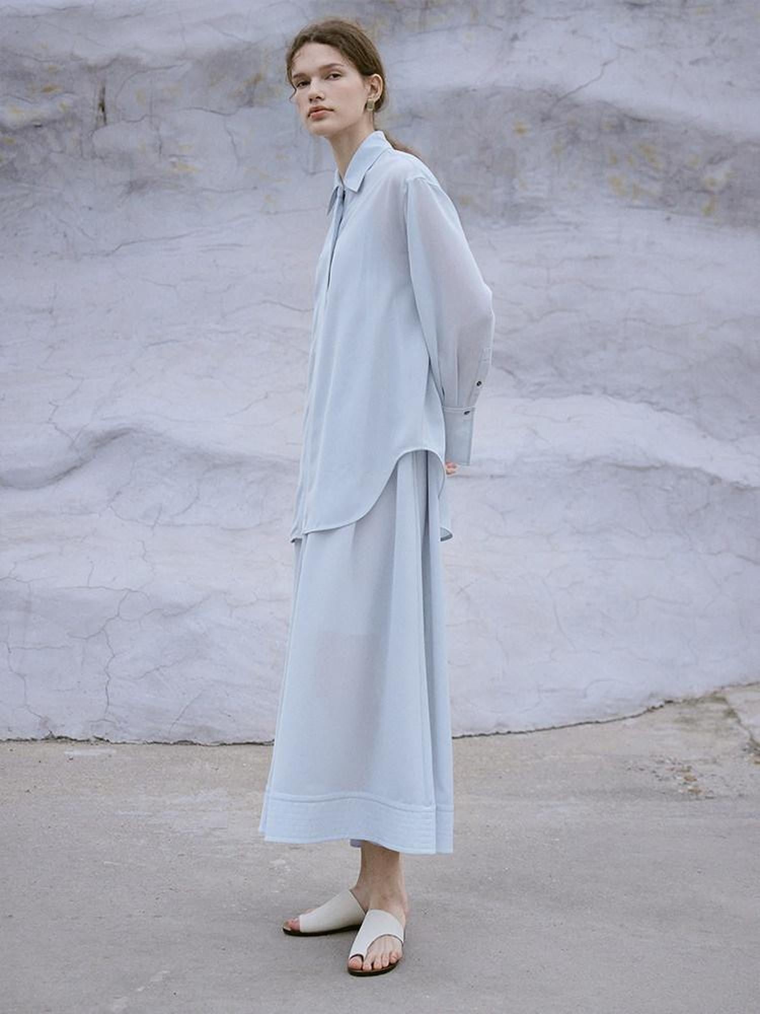 FUSSED Oversized Sun Protective Turn Down Collar Women&