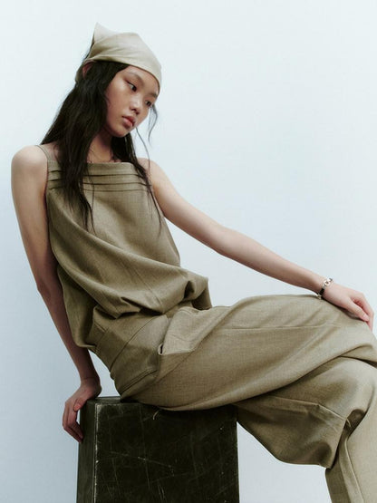 FUSSED Pine Green Layered Splice Deconstructed Women&