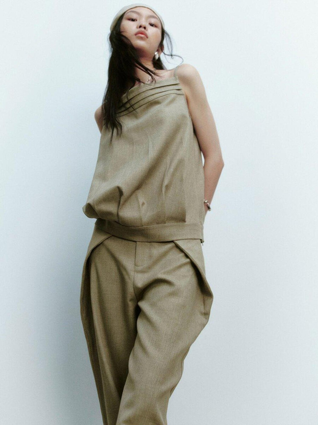 FUSSED Pine Green Street Luxury Deconstructed Cocoon Women&