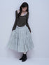 FUSSED_Pleated_Plaid_Tiered_A_Line_Cotton_Women&