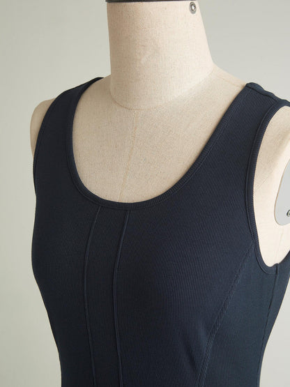 FUSSED Prussian Blue Asymmetric Multi Panel Knit Wrap Women&