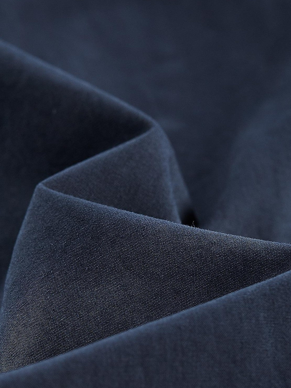 FUSSED Prussian Blue Cotton Layered Ruched A Line Women&