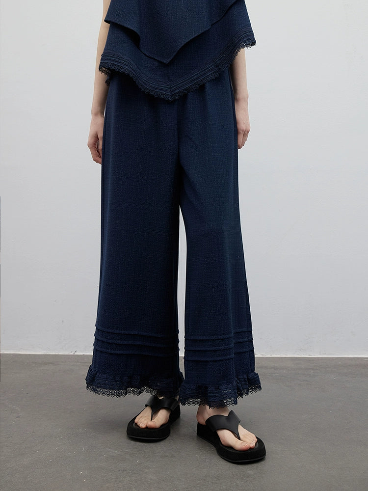 FUSSED_Prussian_Blue_Lace_Trimmed_Resort_Set_With_Asymmetric_Layering_MISSTT