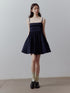 FUSSED_Prussian_Blue_Layered_Patchwork_Irregular_Pleated_Women&
