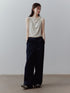 FUSSED Prussian Blue Layered Patchwork Low Waist Straight Leg Women&