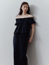 FUSSED_Prussian_Blue_Ruched_Flutter_Sleeve_Women&