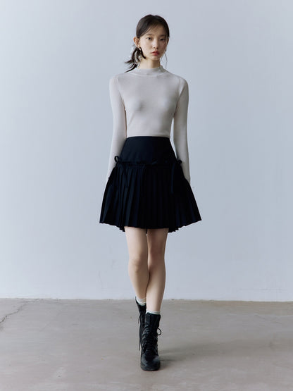 FUSSED Pure Black 3d Bow Collegiate Women&