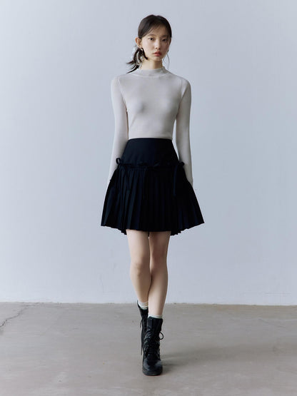 FUSSED Pure Black 3d Bow Collegiate Women&