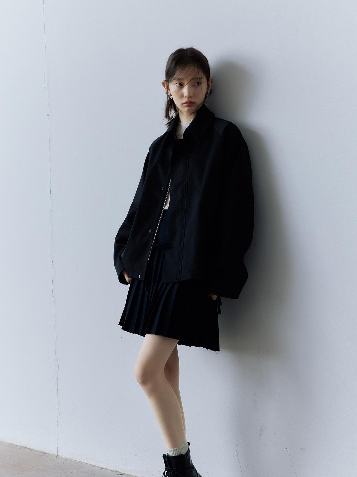 FUSSED Pure Black 3d Bow Collegiate Women&