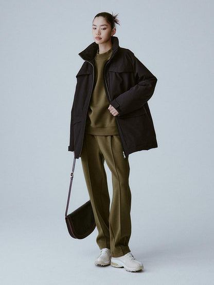 FUSSED Pure Black Minimal Deconstructed Waterproof Women&
