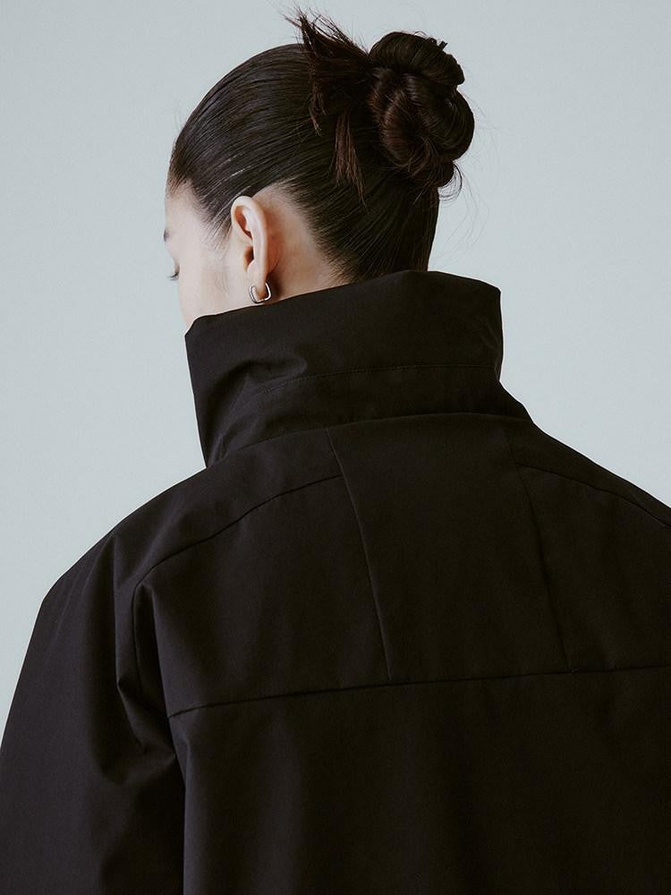FUSSED Pure Black Minimal Deconstructed Waterproof Women&