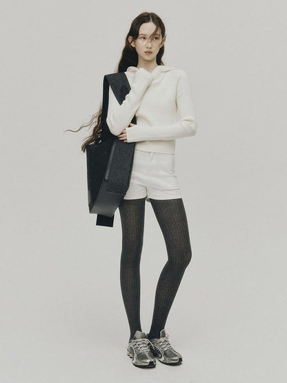 FUSSED Pure White Sporty Contouring Slim Clean Fit Women&