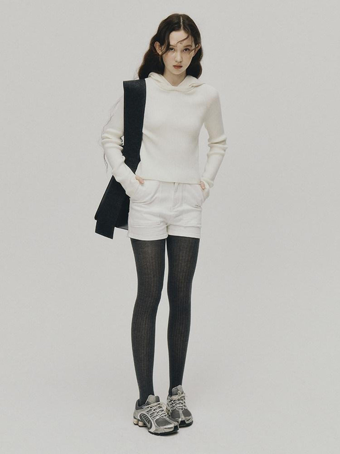 FUSSED Pure White Sporty Contouring Slim Clean Fit Women&