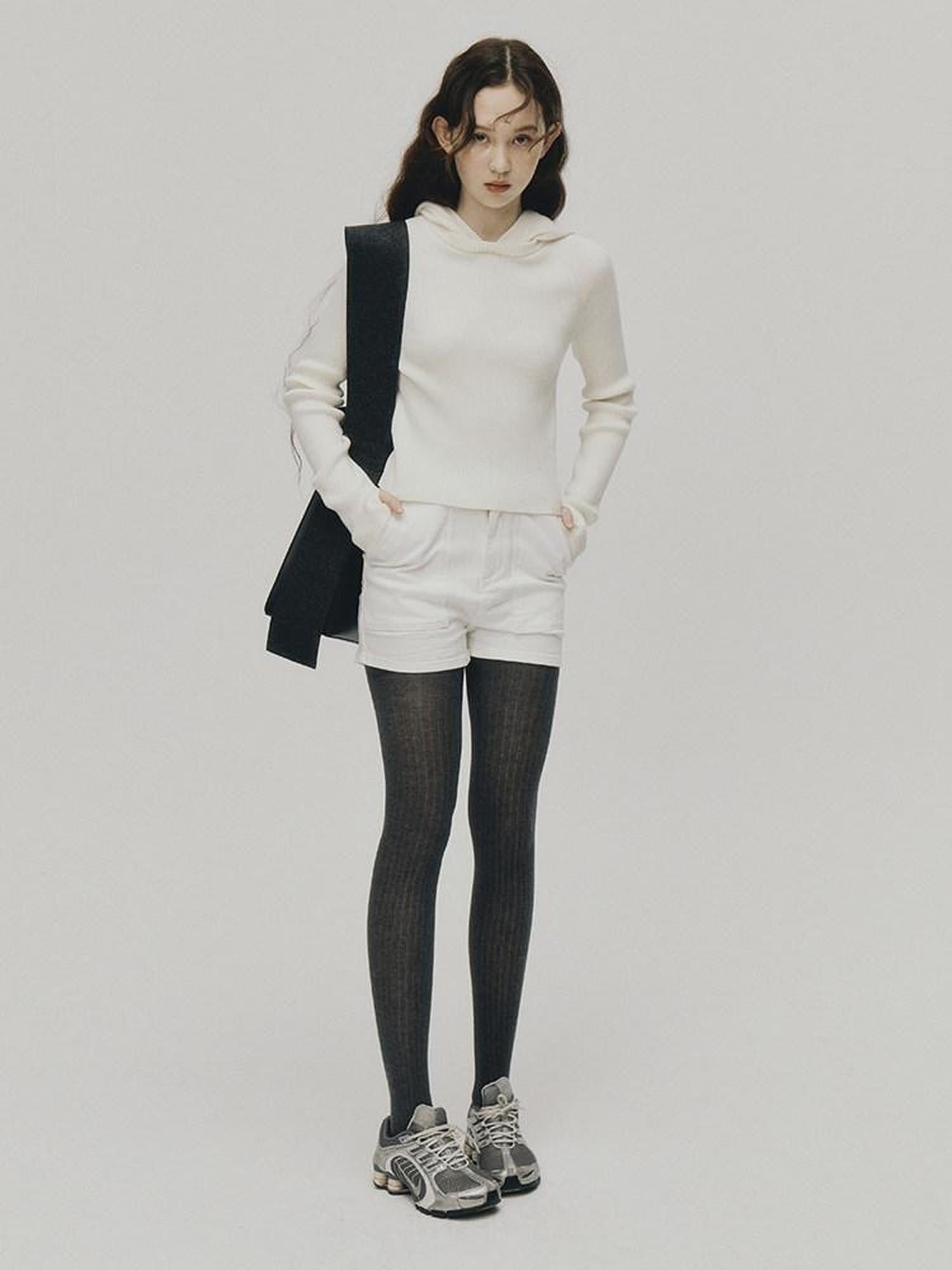 FUSSED Pure White Sporty Contouring Slim Clean Fit Women&