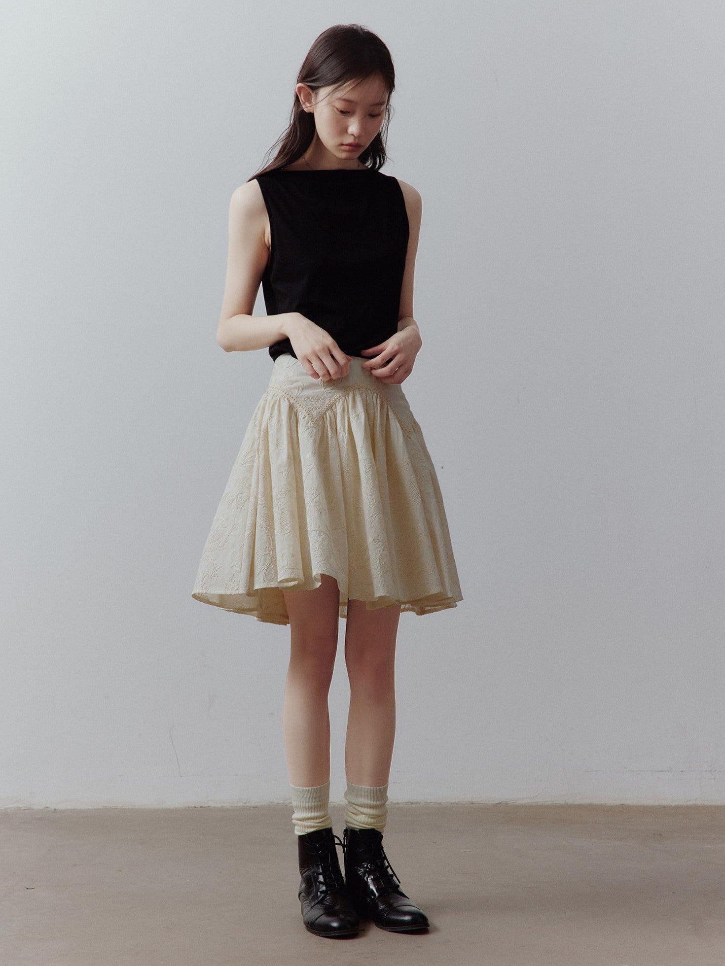 FUSSED Raw Layered Cord Embroidered Women&