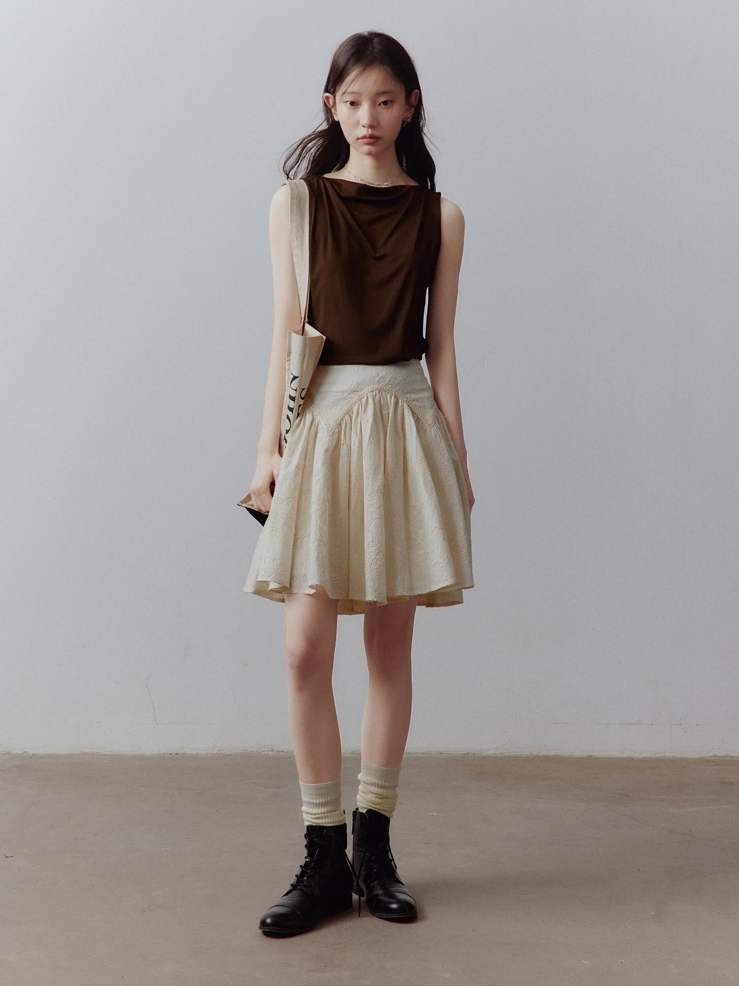FUSSED Raw Layered Cord Embroidered Women&