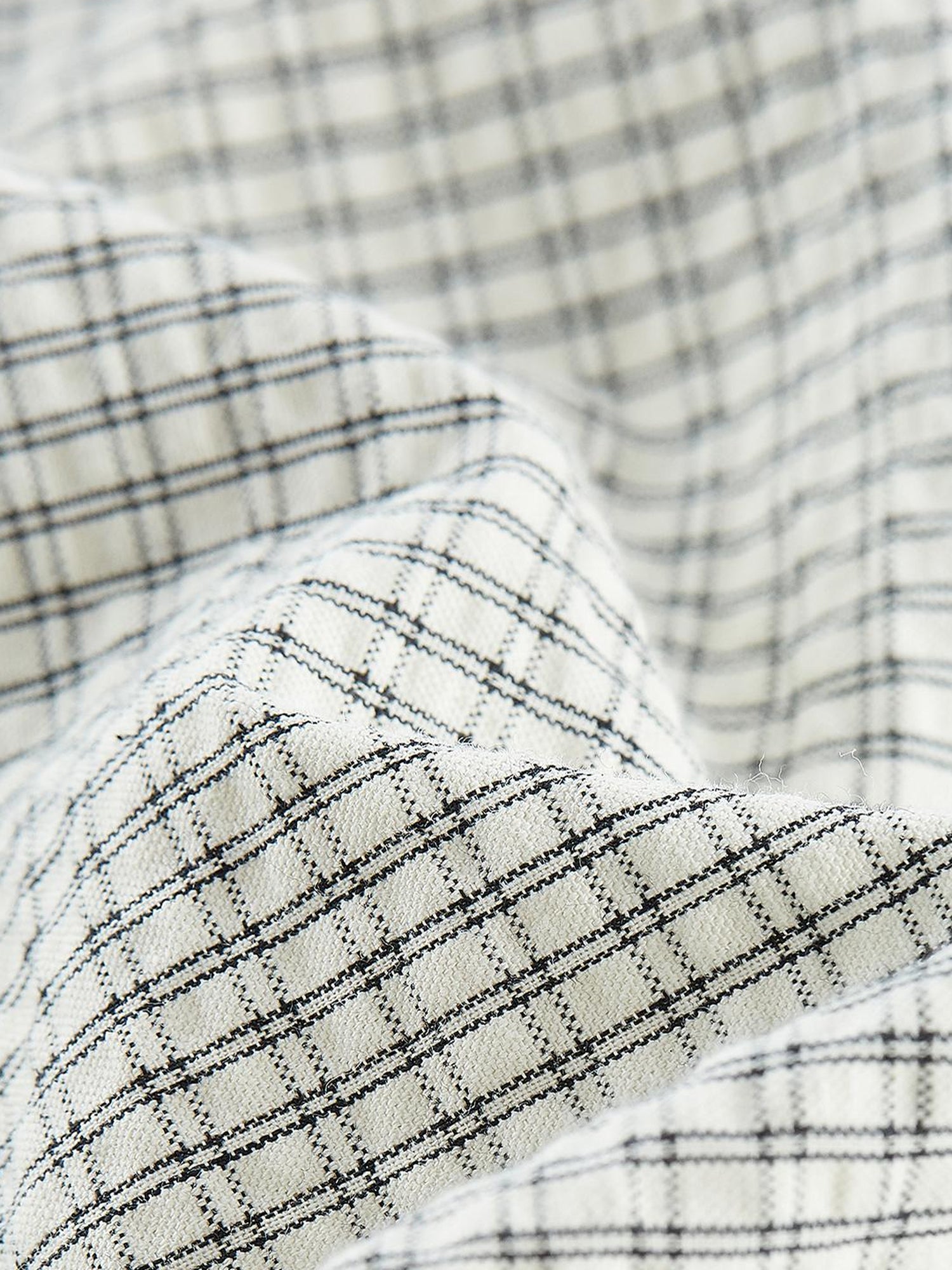 FUSSED Rotating Waltz Pleated High Low Checkered Cotton Cake Skirt