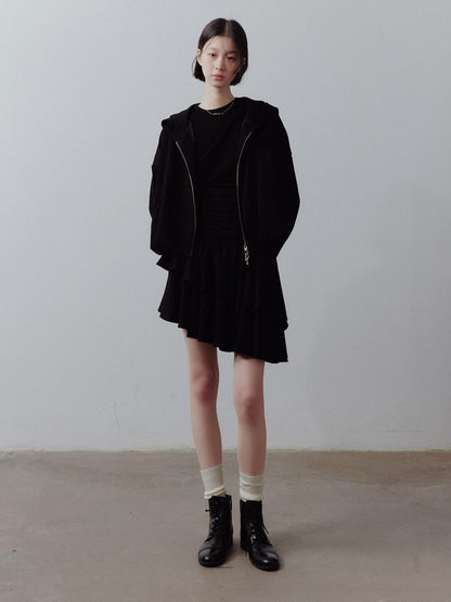 FUSSED Sandwashed Cloud Bubble Cropped Drop Shoulder Women&