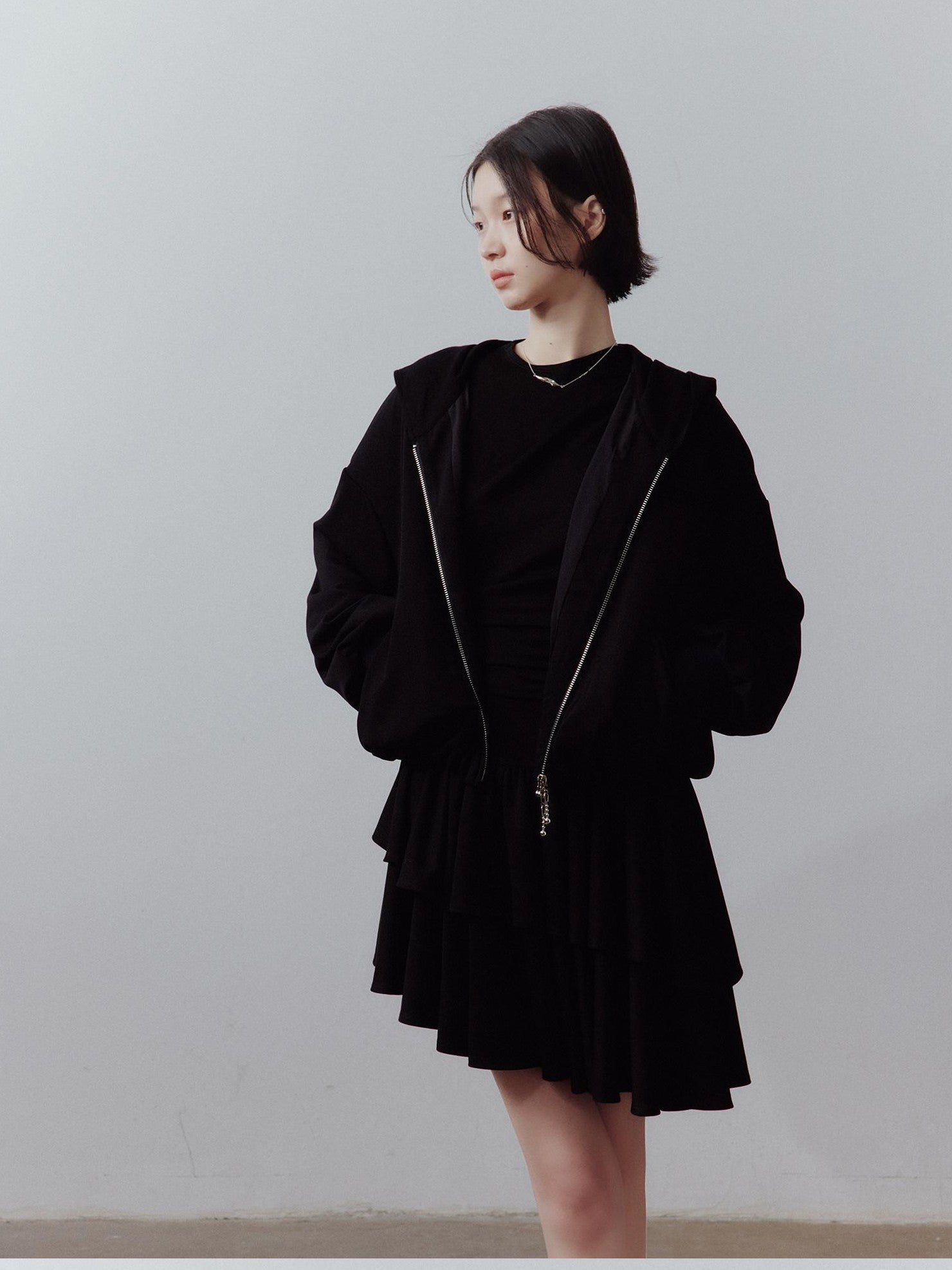 FUSSED Sandwashed Cloud Bubble Cropped Drop Shoulder Women&