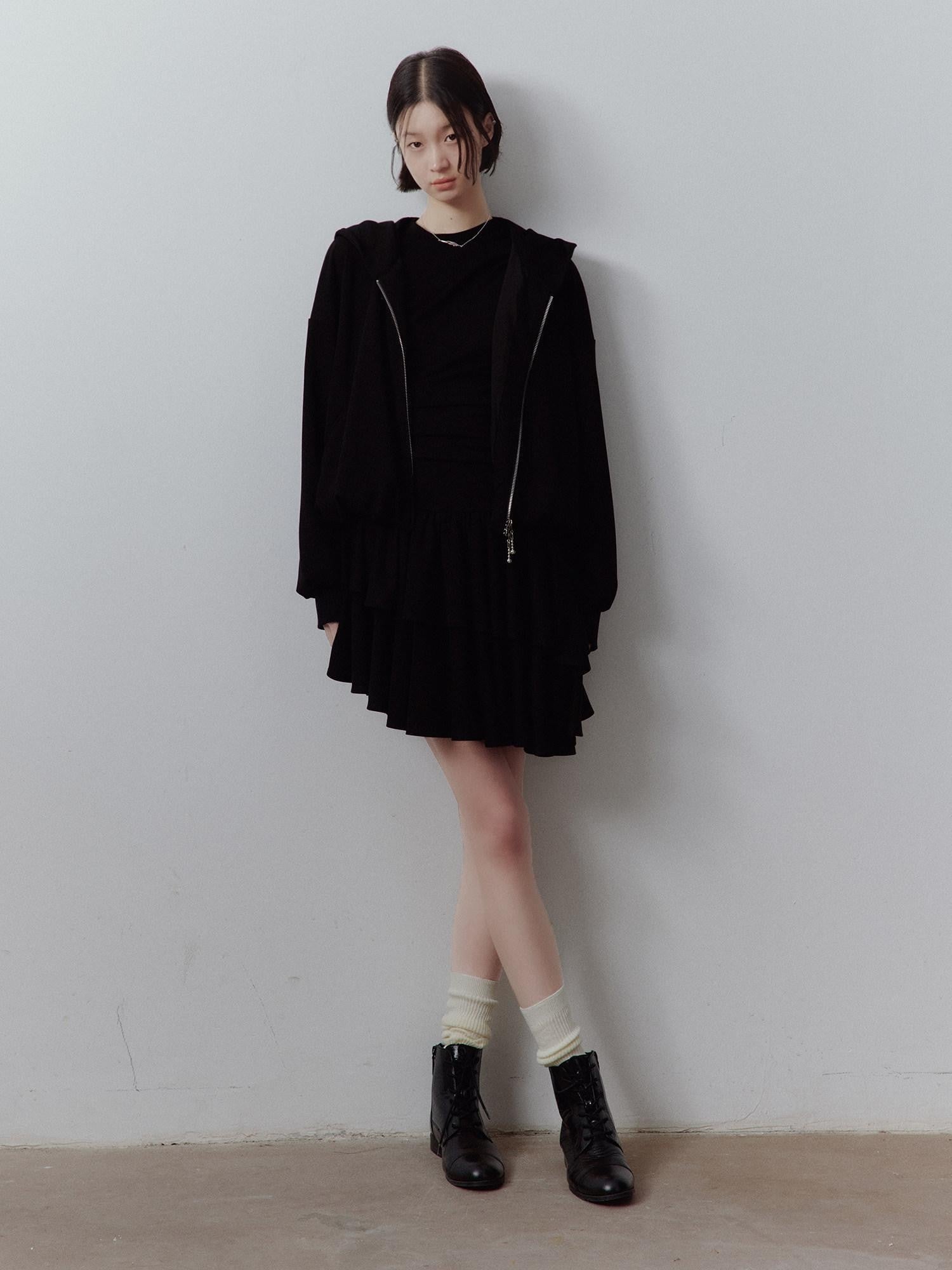 FUSSED Sandwashed Cloud Bubble Cropped Drop Shoulder Women&