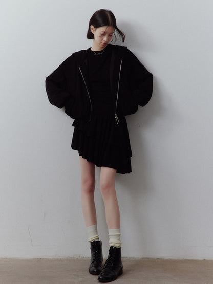 FUSSED Sandwashed Cloud Bubble Cropped Drop Shoulder Women&