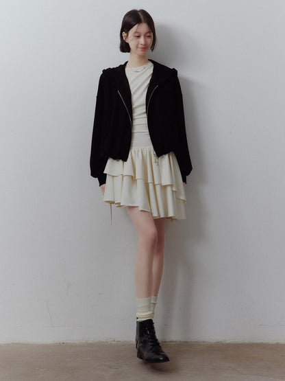 FUSSED Sandwashed Cloud Bubble Cropped Drop Shoulder Women&