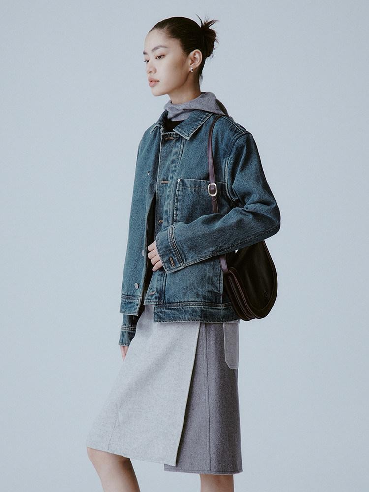 FUSSED Sea Blue Contour Detail Old Money Women&