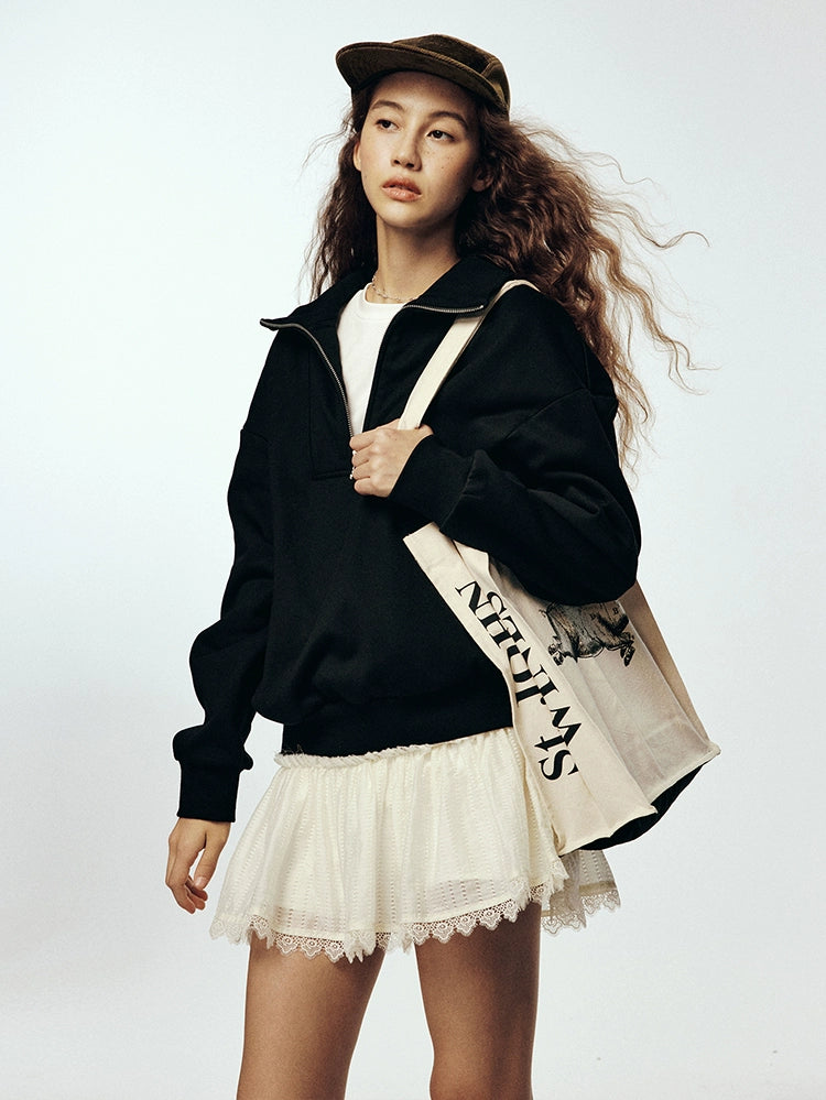 FUSSED_Semi_Zip_Anti_Static_Fleece_Hoodie_Black_MISSTT