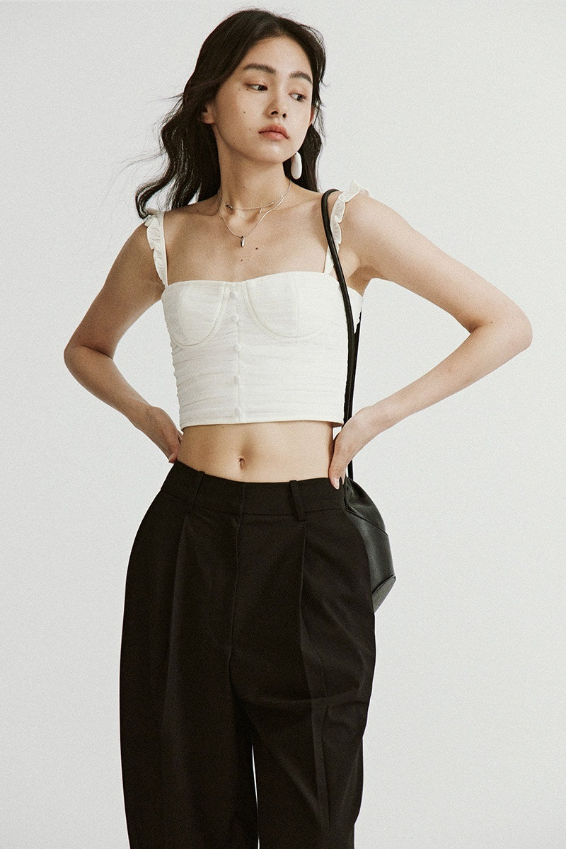 FUSSED_Sheer_Dimensional_Double_Layer_Pressed_Pleat_Women&