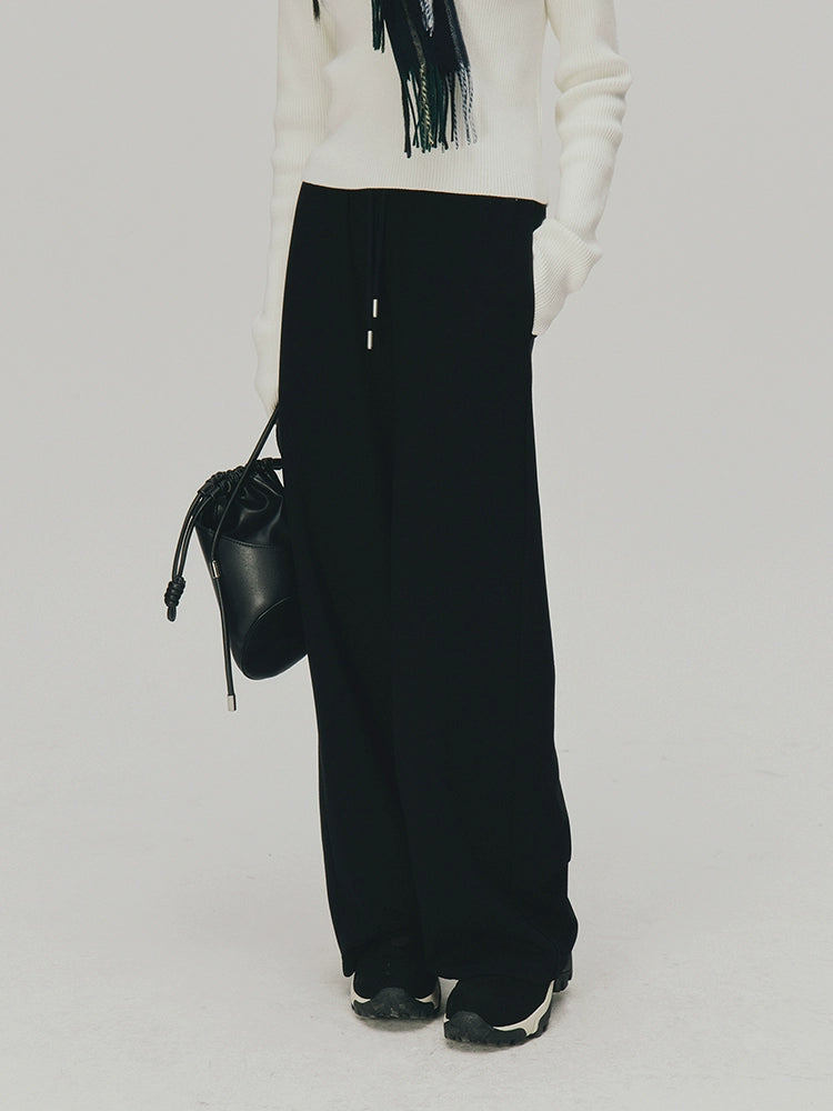 FUSSED_Soft_Casual_Air_Knit_Trousers_Stretchy_Waist_Pure_Black_MISSTT