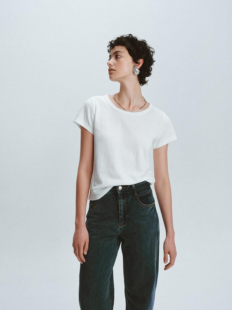 FUSSED Solid Clean Fit Three Necklines Women&