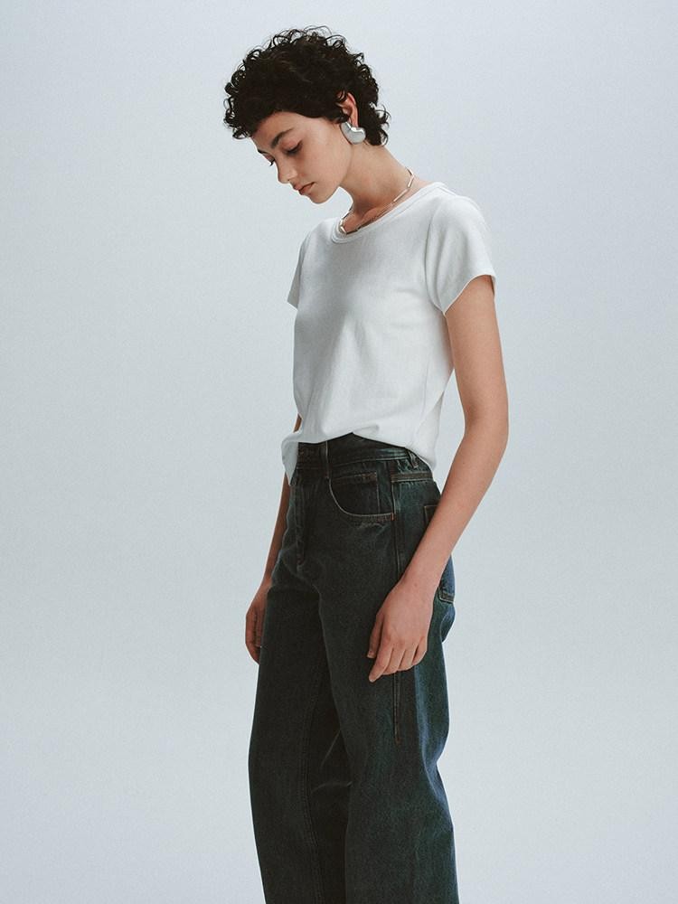 FUSSED Solid Clean Fit Three Necklines Women&