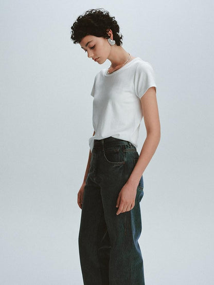FUSSED Solid Clean Fit Three Necklines Women&