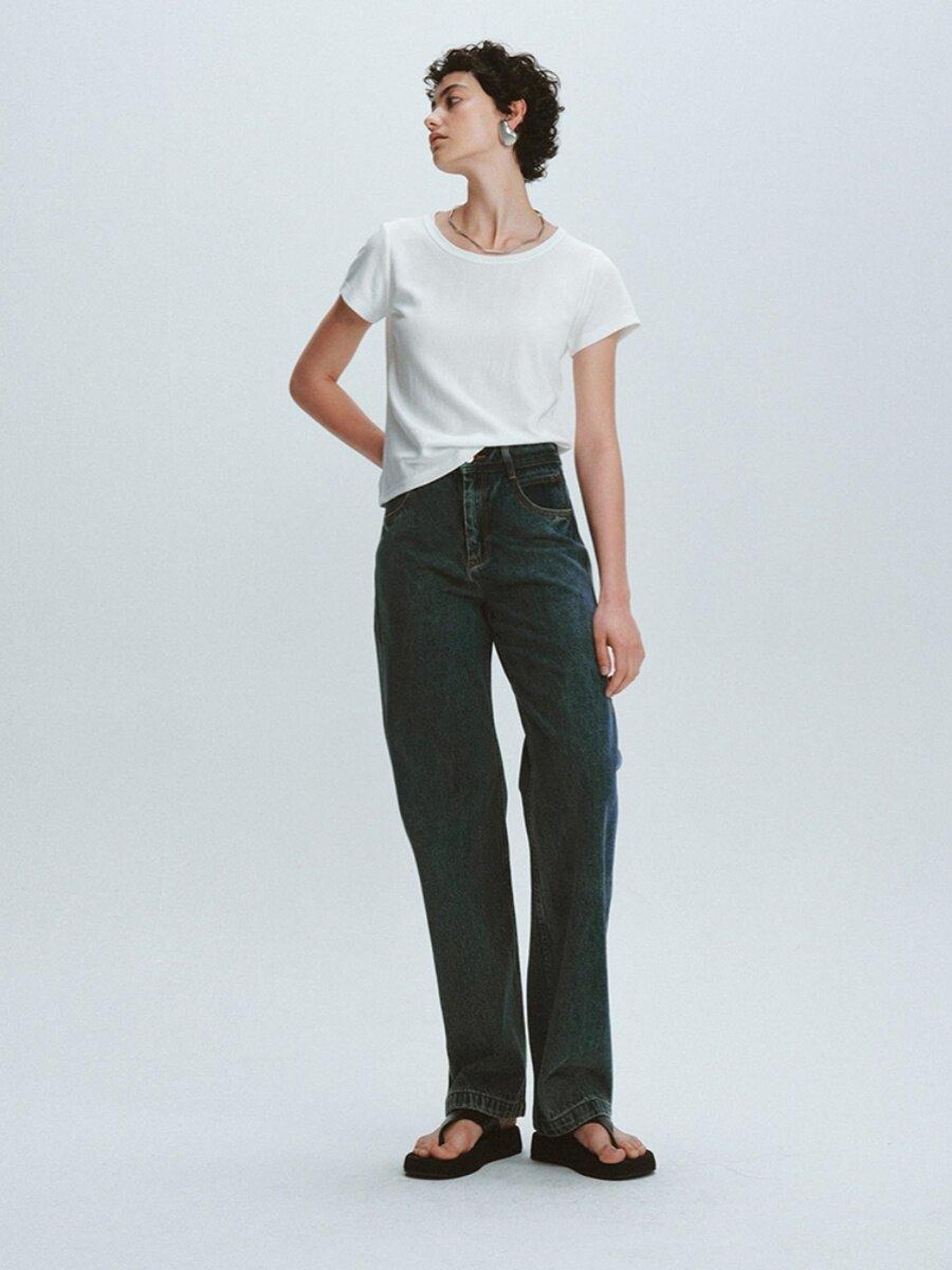 FUSSED Solid Clean Fit Three Necklines Women&