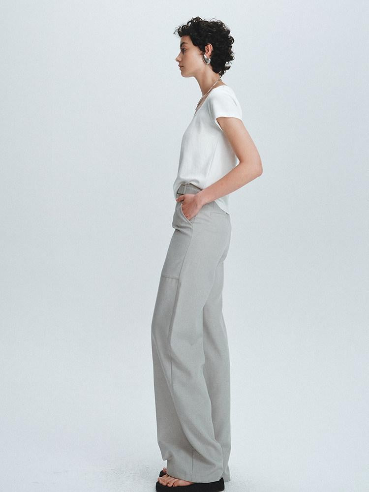FUSSED Solid Clean Fit Three Necklines Women&