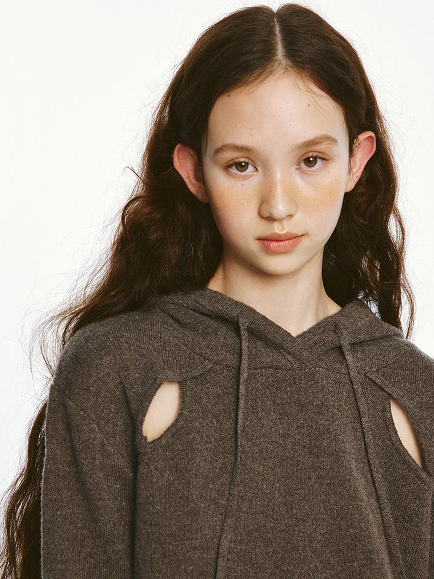 FUSSED Sporty Daily Lamb Wool Mocha Brown Sweater Set