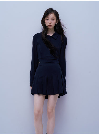 FUSSED_Structured_Pleated_Navy_Knit_Women&