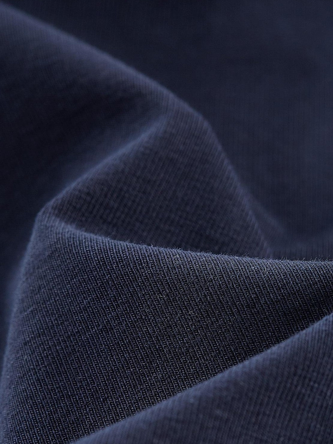FUSSED Structured Pleated Navy Knit Women&