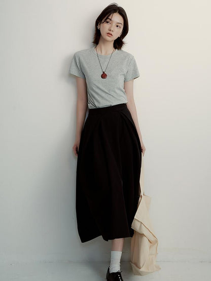 FUSSED Supima Pearl Blended Tee Cleanfit Stretch Cotton Top