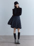 FUSSED Tartan Asymmetric Hand Pressed Pleats Women&