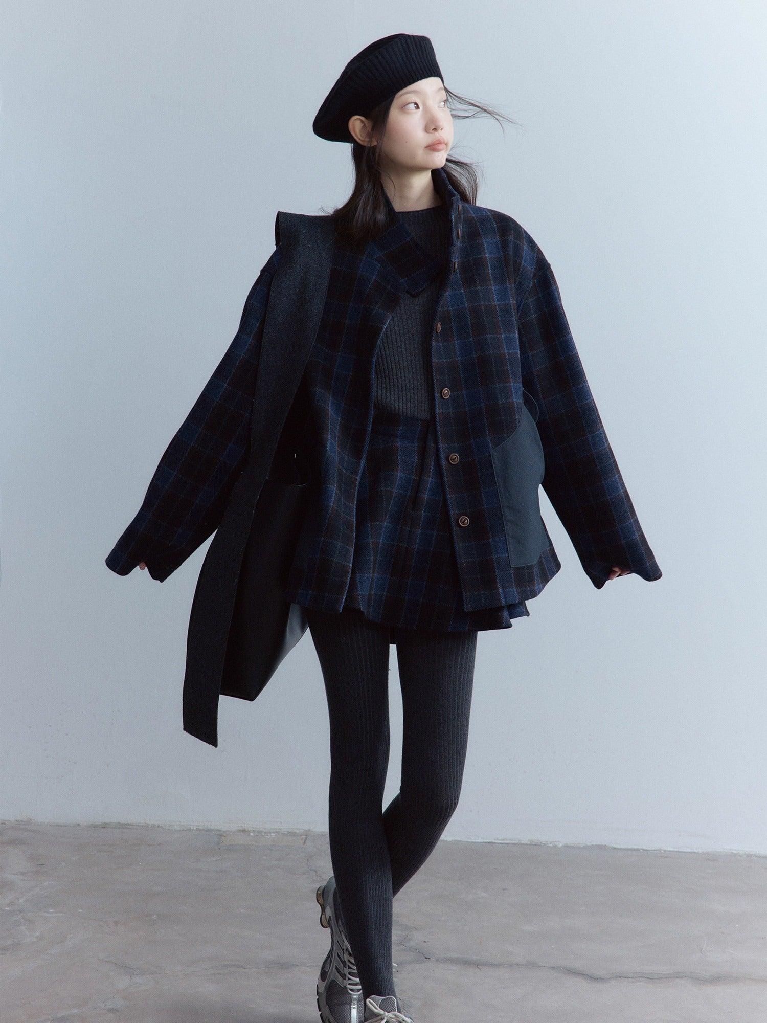 FUSSED_Tartan_Patchwork_Double_Layer_Women&
