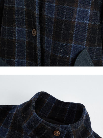 FUSSED Tartan Patchwork Double Layer Women&